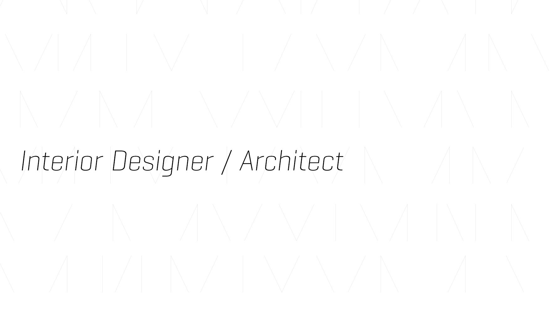 Architect / Interior Designer MMAPROJECTS S.R.L.