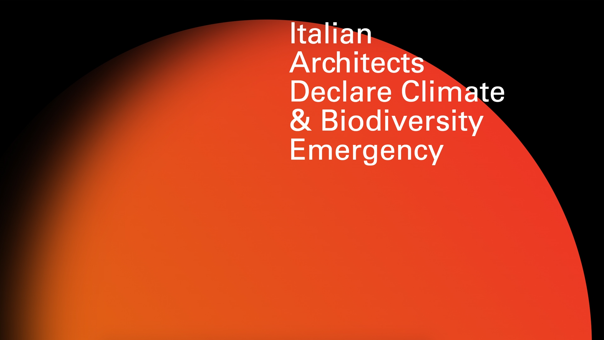 MMA Projects aderisce all’iniziativa Architects Declare Climate and Biodiversity Emergency MMAPROJECTS S.R.L.